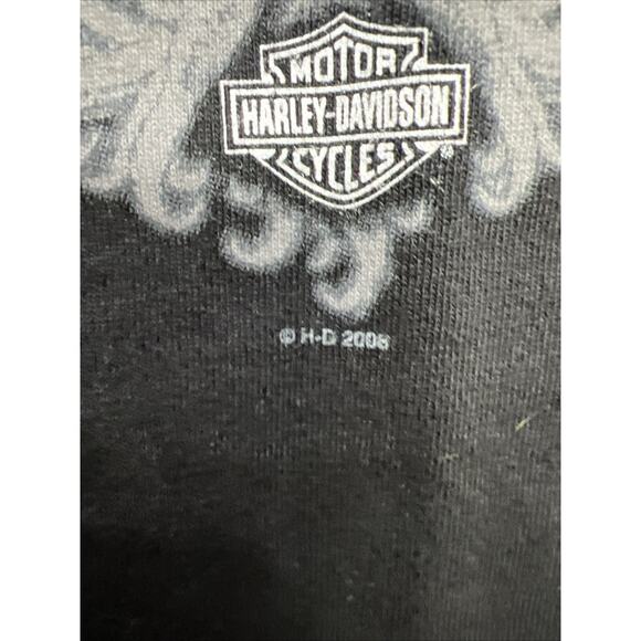 Vintage Harley Davidson Sleeveless T-Shirt Mens L Black Motorcycle Y2K - Picture 5 of 9